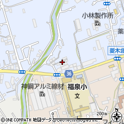 堺市西区草部周辺の地図