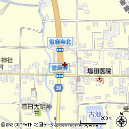 奈良県葛城市當麻388周辺の地図