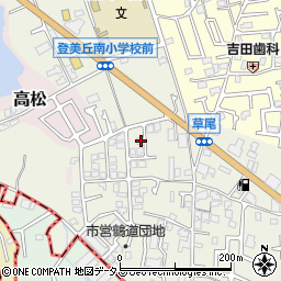 大阪府堺市東区草尾353-19周辺の地図