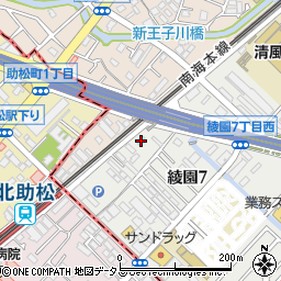 阪口興産オートガーデン周辺の地図