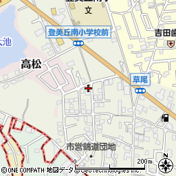 大阪府堺市東区草尾353-24周辺の地図