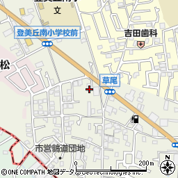 大阪府堺市東区草尾353-4周辺の地図