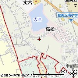 大阪府堺市東区草尾426-1周辺の地図