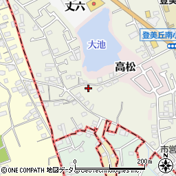 大阪府堺市東区草尾424-3周辺の地図