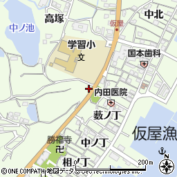 淡路警察署仮屋交番周辺の地図