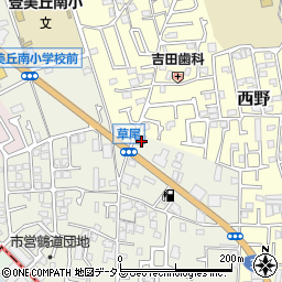 大阪府堺市東区草尾579周辺の地図