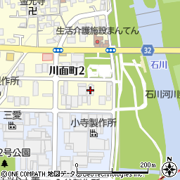 日進化学富田林工場周辺の地図