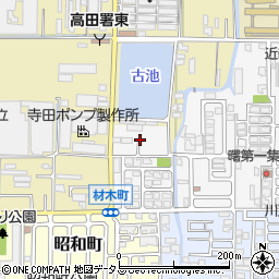 奈良県大和高田市材木町2周辺の地図