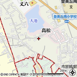 大阪府堺市東区草尾433周辺の地図