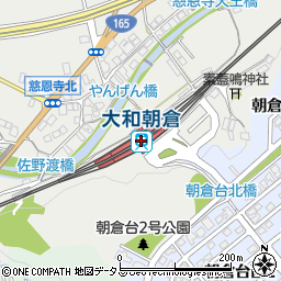 奈良県桜井市周辺の地図