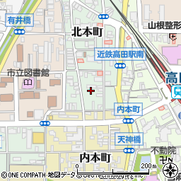 奈良県大和高田市北本町2周辺の地図