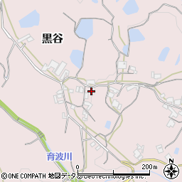兵庫県淡路市黒谷116周辺の地図