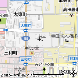 奈良県大和高田市大東町2周辺の地図