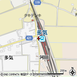 多気駅周辺の地図