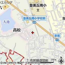 大阪府堺市東区草尾590-13周辺の地図