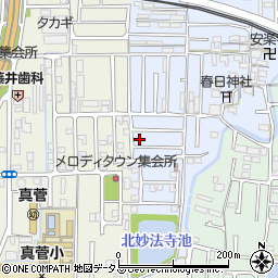奈良県橿原市北妙法寺町18-26周辺の地図