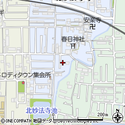 奈良県橿原市北妙法寺町2周辺の地図