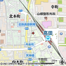 奈良県大和高田市高砂町周辺の地図