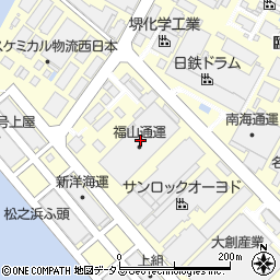 福山通運株式会社　泉大津支店周辺の地図