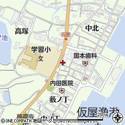 兵庫県淡路市久留麻中北2516周辺の地図