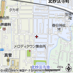 奈良県橿原市北妙法寺町18-11周辺の地図