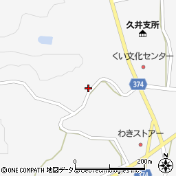 広島県三原市久井町和草2227周辺の地図