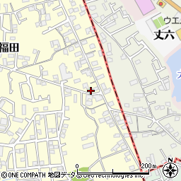 大阪府堺市中区福田278周辺の地図