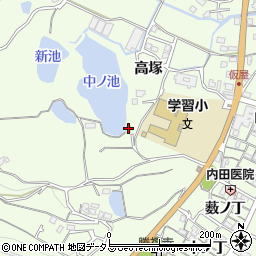 兵庫県淡路市久留麻高塚1642周辺の地図