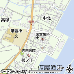 兵庫県淡路市久留麻中北2493周辺の地図