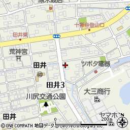 シャルマン田井周辺の地図