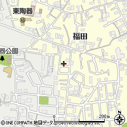 大阪府堺市中区福田260周辺の地図