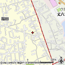 大阪府堺市中区福田282周辺の地図