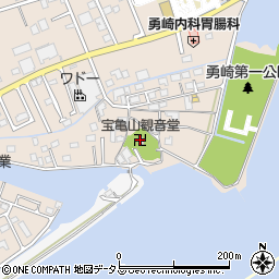 宝亀山観音堂周辺の地図