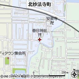 奈良県橿原市北妙法寺町192周辺の地図