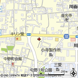 ファミリーマート富田林中野町店周辺の地図