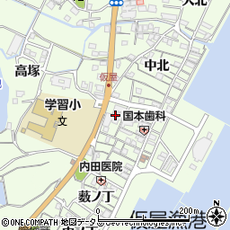 兵庫県淡路市久留麻中北2485周辺の地図