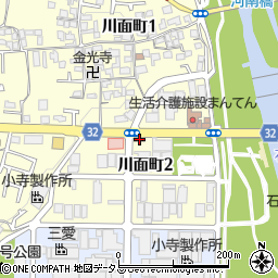 すき家富田林川面店周辺の地図
