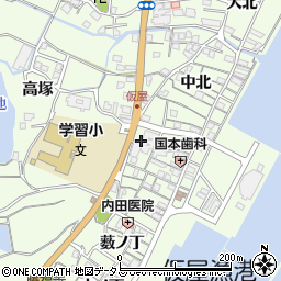 兵庫県淡路市久留麻中北2490周辺の地図