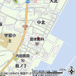 兵庫県淡路市久留麻中北2468周辺の地図