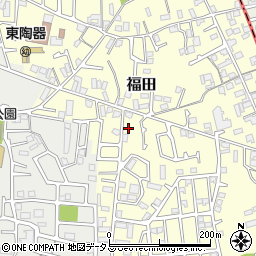 大阪府堺市中区福田299周辺の地図