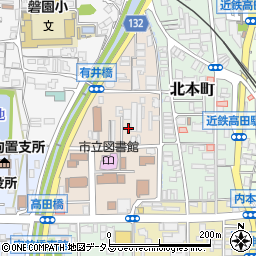奈良県大和高田市西町周辺の地図