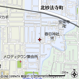 奈良県橿原市北妙法寺町30-3周辺の地図