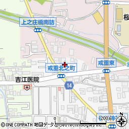 奈良県桜井市戒重328-1周辺の地図