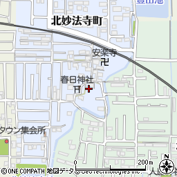 奈良県橿原市北妙法寺町189周辺の地図