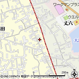 大阪府堺市中区福田90周辺の地図