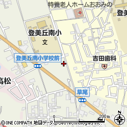 大阪府堺市東区草尾595-2周辺の地図