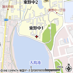 東野中テラス周辺の地図