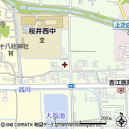奈良県桜井市東新堂122周辺の地図