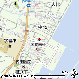 兵庫県淡路市久留麻中北2447-4周辺の地図