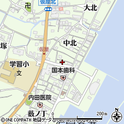 兵庫県淡路市久留麻中北2451周辺の地図